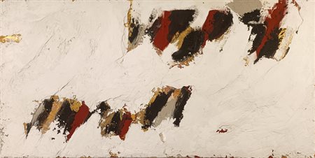 ARLATI MARIO Milano (Mi) 1947 Verso il rosso 2002 Mista su tela...