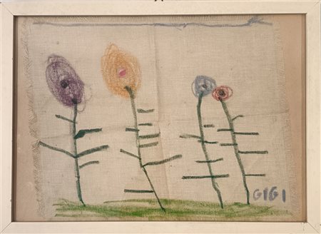 CANDIANI GIGI Mestre (Ve) 1903 Senza titolo 1950 Pastelli su tessuto...