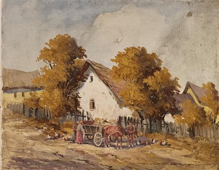 NEMETH GEORGY Ungheria (Ungheria) 1890 Senza titolo Mista su carta...