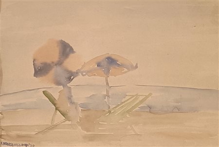 FIRMA INDECIFRATA N.D. ( -) 1900 Senza titolo 1971 Acquarello su carta...