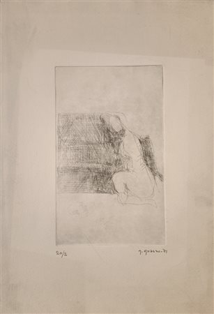 GUARINO GIUSEPPE Milano (Mi) 1920 Senza titolo 1971 Incisione su carta es....