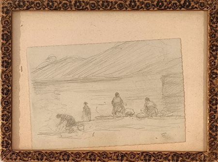 CARPI ALDO Milano (Mi) 1886 Senza titolo Matita su carta 13,00x20,00...