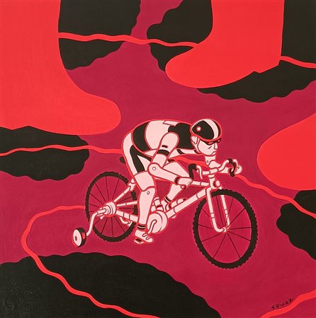 SQUAZ Taranto (Ta) 1970 Giroditalia 2009 Acrilico su tela 50,00x50,00x4,00...