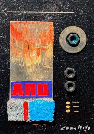 CASELLATO GILBERTO Venezia (Ve) 1938 Senza titolo Mista e collage su legno...