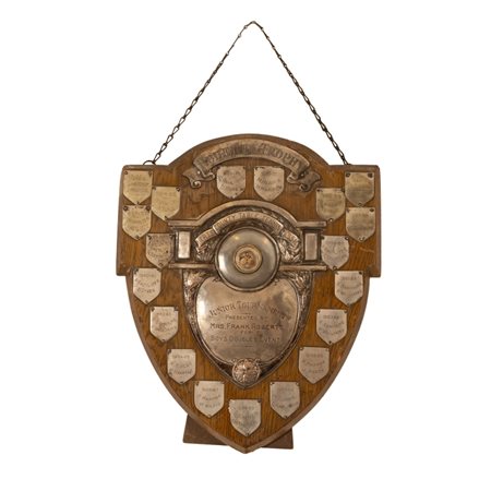  
TARGA COMMEMORATIVA INGLESE  XX secolo
 cm 35x27  (con supporto da tavolo)