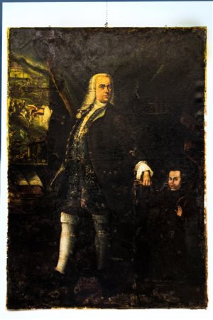  
L'antico avo XVII secolo
olio su tela cm 238x172