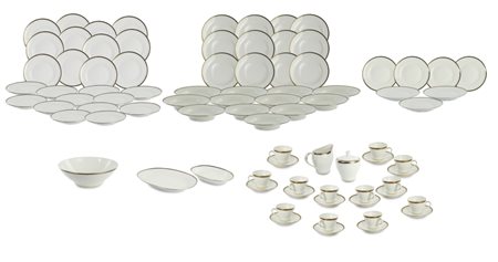  
Servizio di piatti da 12 persone. Manifattura Richard Ginori, anni Cinquanta del XX secolo 
 