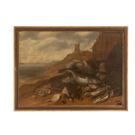  
NATURA MORTA  seconda meta' del XVII
Olio su tela cm 59x81,5; con cornice cm 67x90