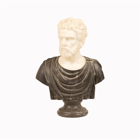  
Busto di imperatore Romano  XX secolo
 cm 49x35x17