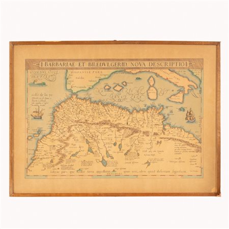  
Carta Barbariae et Biledulgerid Nova Descriptio 
 cm 40x56,5; con cornice cm 59x42,3