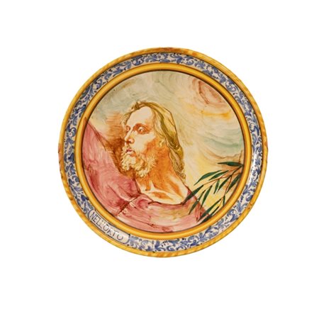 Gino Pardi  
Piatto con Cristo nell'orto 
 diametro cm 33