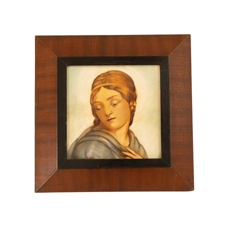 Antonio Piermatteo  
Donna rinascimentale di profilo 
 cm 20x25; con cornice 32,5x37,5