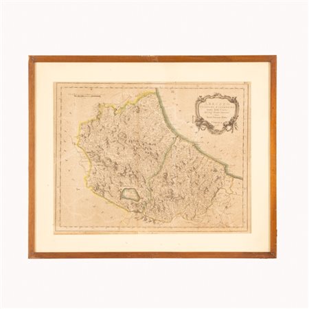 Antonio Zatta (Venezia, 1722 - Venezia, 1804) 
Incisione Abruzzo Ulteriore e Citeriore  fine XVIII secolo
 cm 31x39