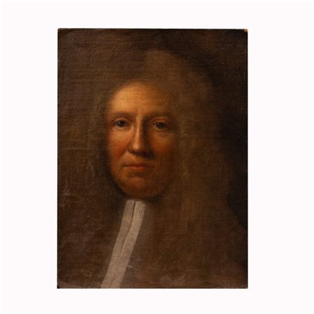  
Ritratto di uomo di legge con parrucca XIX secolo
Olio su cartoncino pressato cm 41,5x30,8 