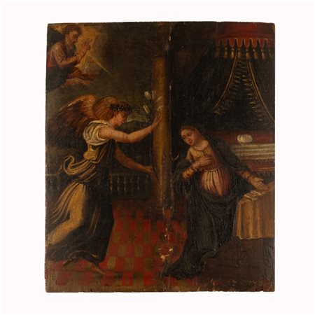  
Annunciazione 
olio su tavola cm 38,5x33