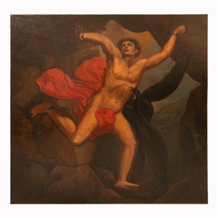  
Scuola Emiliana "Prometeo",  XVII secolo
olio su tela  cm 190x190