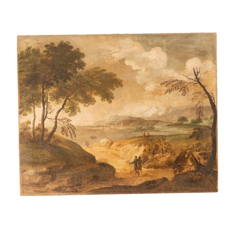  
Paesaggio veneto del XVIII Secolo 
 cm 105,5x130