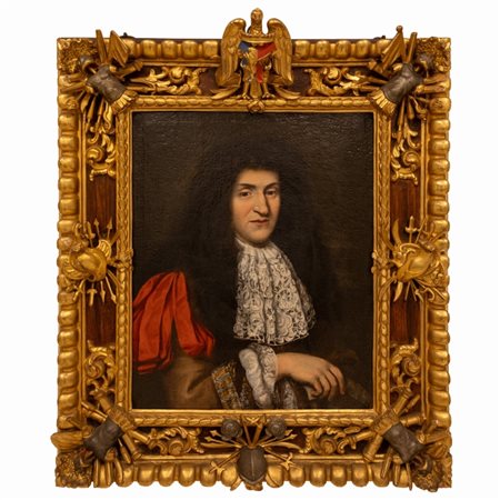 Justus  Sustermans (Anversa , 1597  - Firenze , 1681) 
Ritratto del Conte Anton Clemente Mazzoni XVII sec
olio su tela cm 73x58,5; con cornice cm 107x91