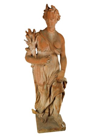  
Grande Scultura " Allegoria dell'Estate " terracotta XVIII secolo
 