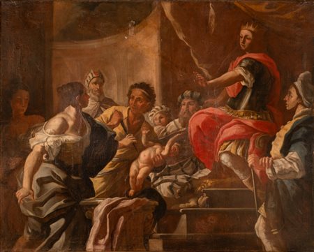  
Pittore napoletano XVIII secolo 
 cm 156x196; con cornice cm 174x214