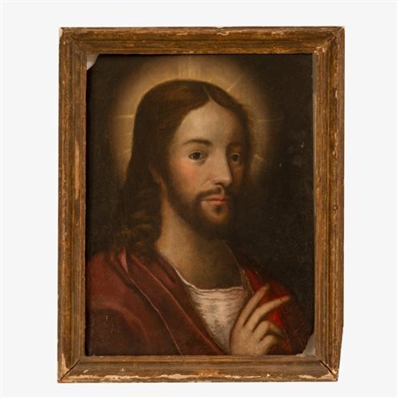  
Gesù, fine XVI Sec. 
Olio su tavola cm 46x34; con cornice cm 53x43