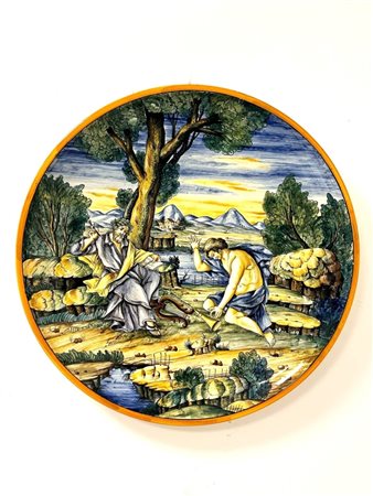  
Piatto napoletano, XIX Sec. 
 diametro cm 62