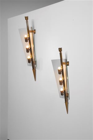 Pietro Chiesa - Coppia di lampade da parete, Lancia, 1938