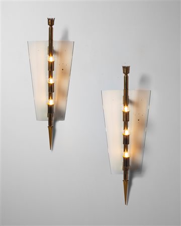 Pietro Chiesa - Coppia di lampade da parete, Lancia, 1939