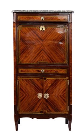 PIERRE PLÉE  
Secretaire francese in ebano, Luigi XV 1770-1780 circa
 Altezza x larghezza x profondità: 126 x 65,5 x 35,5 cm.