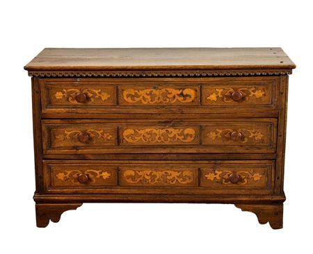  
Comò canterano italiano, Luigi XIV Lombardia, XVIII secolo
 Altezza x larghezza x profondità: 84 x 130 x 56 cm.