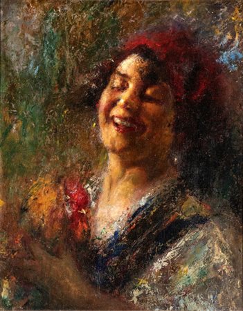  
Ritratto di donna Scuola italiana, inizio XX secolo
 Altezza x larghezza: 58 x 49 cm.