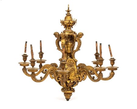  
Lampadario francese in bronzo, stile Reggenza XIX secolo
 Altezza x larghezza: 95 x 100 cm.