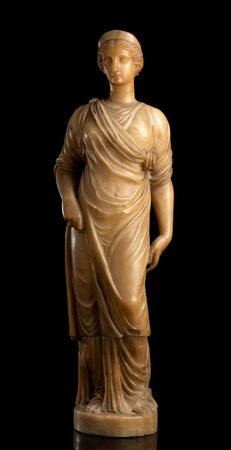  
Scultura italiana in alabastro  XIX secolo
 Altezza x diametro: 73 x 24 cm.