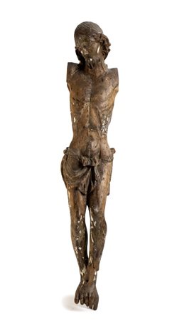  
Cristo crocifisso Nord Italia, fine XIII prima metà XIV secolo
Scultura in legno Altezza x larghezza x profondità: 90x18x14 cm ca.