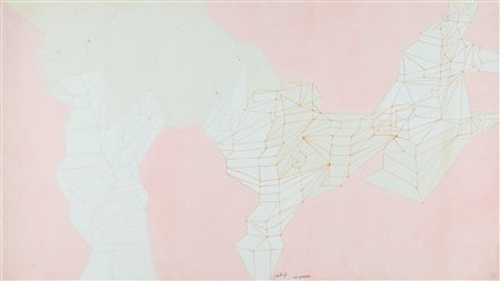 Achille Perilli (Roma, 1927 - 2021) Nel carne spazio 1969 Tecnica mista su...