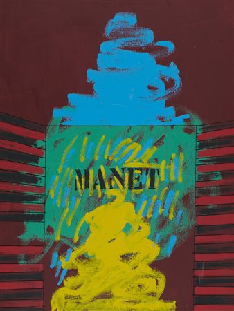 Tano Festa (Roma, 1938 - 1988) Omaggio al colore 1973 Smalto su tela cm....