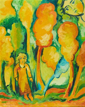 Mimmo Germanà (Catania, 1944 - Busto Arsizio, 1992) Senza titolo 1990 Olio su...