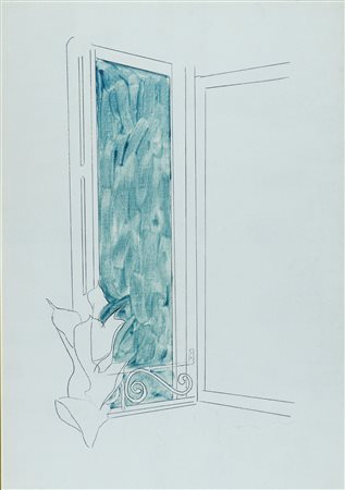 Mario Schifano (Homs, 1934 - Roma, 1998) Senza titolo Fine anni '70 Smalto su...