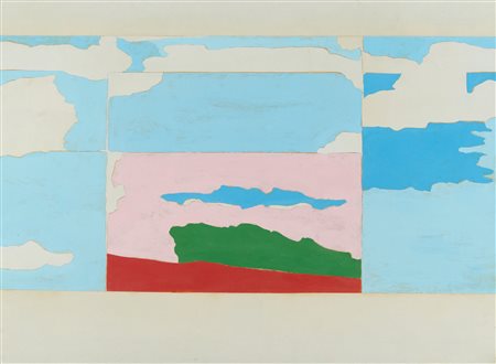 Umberto Buscioni (Bonelle (Pt), 1931 - Pistoia, 2019) Paesaggio Puzzle 1964...