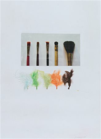 Claudio Parmiggiani (Luzzara, 1943) Senza titolo 1970 Collage su carta cm....