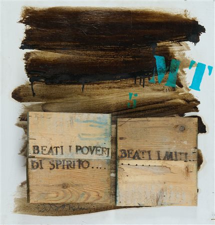 Antonio Del Donno (Benevento, 1927) Vangelo Tecnica mista con applicazioni in...