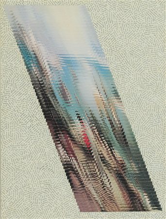 Jiri Kolar (Praga, 1914 - 2002) La caduta di icaro 1982 Rollage su tavola cm....