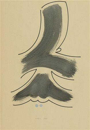 Bruno Munari (Milano, 1907 - 1998) Senza titolo 1990 Tecnica mista su carta...