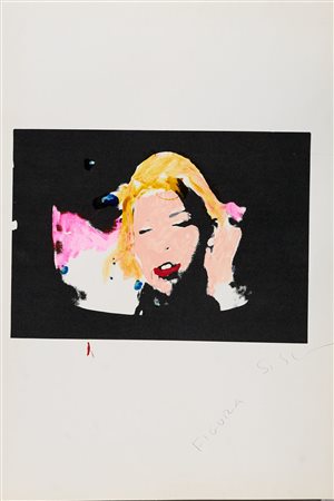 Mario Schifano (Homs, 1934 - Roma, 1998) Figura 1973-78 Smalto su base...