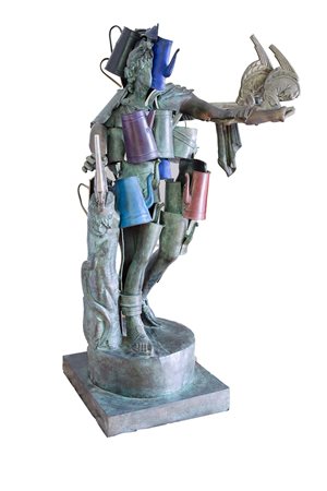 Arman (Nizza, 1928 - New York, 2005) Expressissimo 1995 statua in bronzo di...