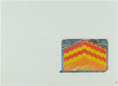 Joe Tilson (Londra, 1928) 4 Tier Zikkurat Stainless Steel Back 1966 Tecnica...