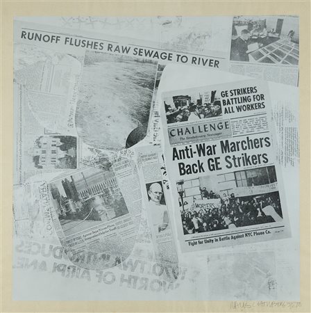 Robert Rauschemberg (Port Arthur, 1925 - Captiva Island, 2008) One Plate, da:...