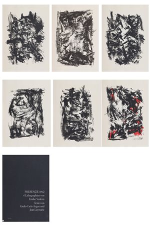 Emilio Vedova (Venezia, 1919 - 2006) Presenze 1960 Cartella contenente 6...