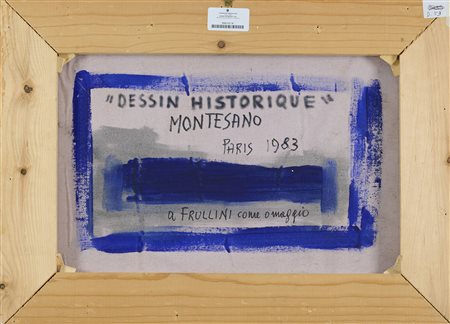 Gianmarco Montesano (Torino, 1949) Dessin Historique 1983 Matita su carta...