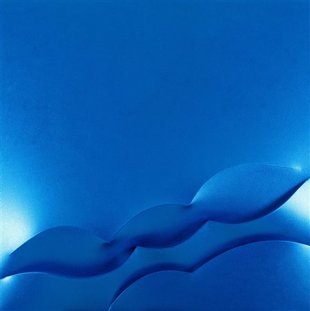 Giuseppe Amadio (Todi (Pg), 1944) Osbea7 Blu Olio su tela estroflessa cm....